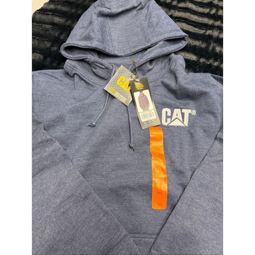 High Quality Blue Caterpillar Men’s XXL Hoodie!  #CAT